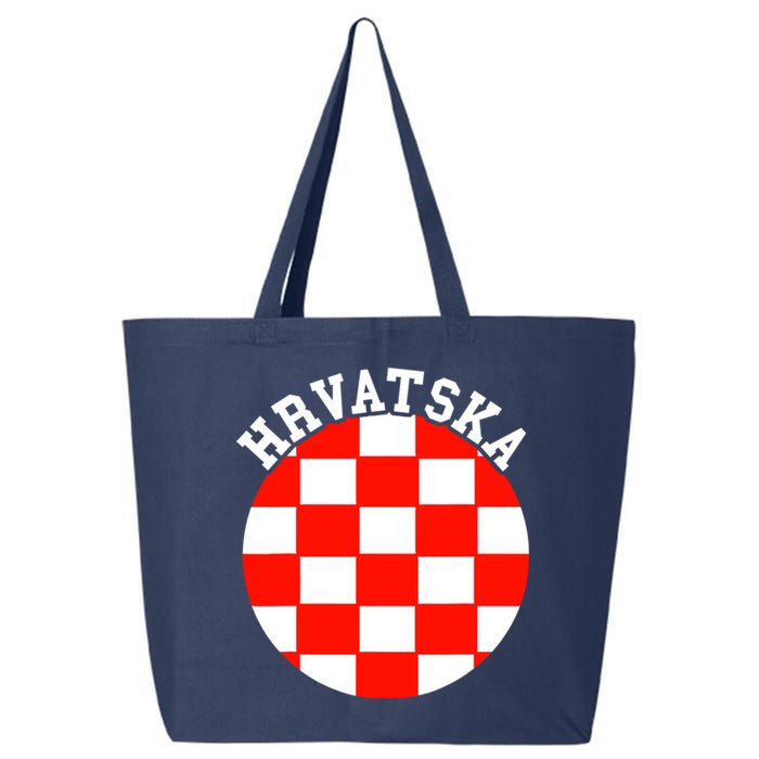 Hrvatska Croatian Flag Croatian Pride Croatian Roots Croatia 25L Jumbo Tote