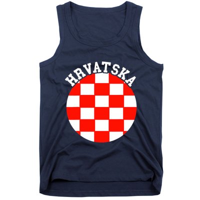 Hrvatska Croatian Flag Croatian Pride Croatian Roots Croatia Tank Top