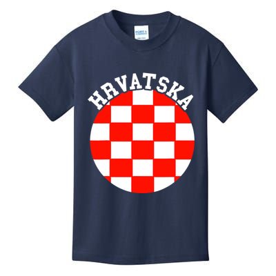 Hrvatska Croatian Flag Croatian Pride Croatian Roots Croatia Kids T-Shirt