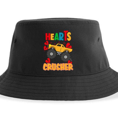 Hearts Crusher Funny Valentine's Day Outfit For To Gift Sustainable Bucket Hat