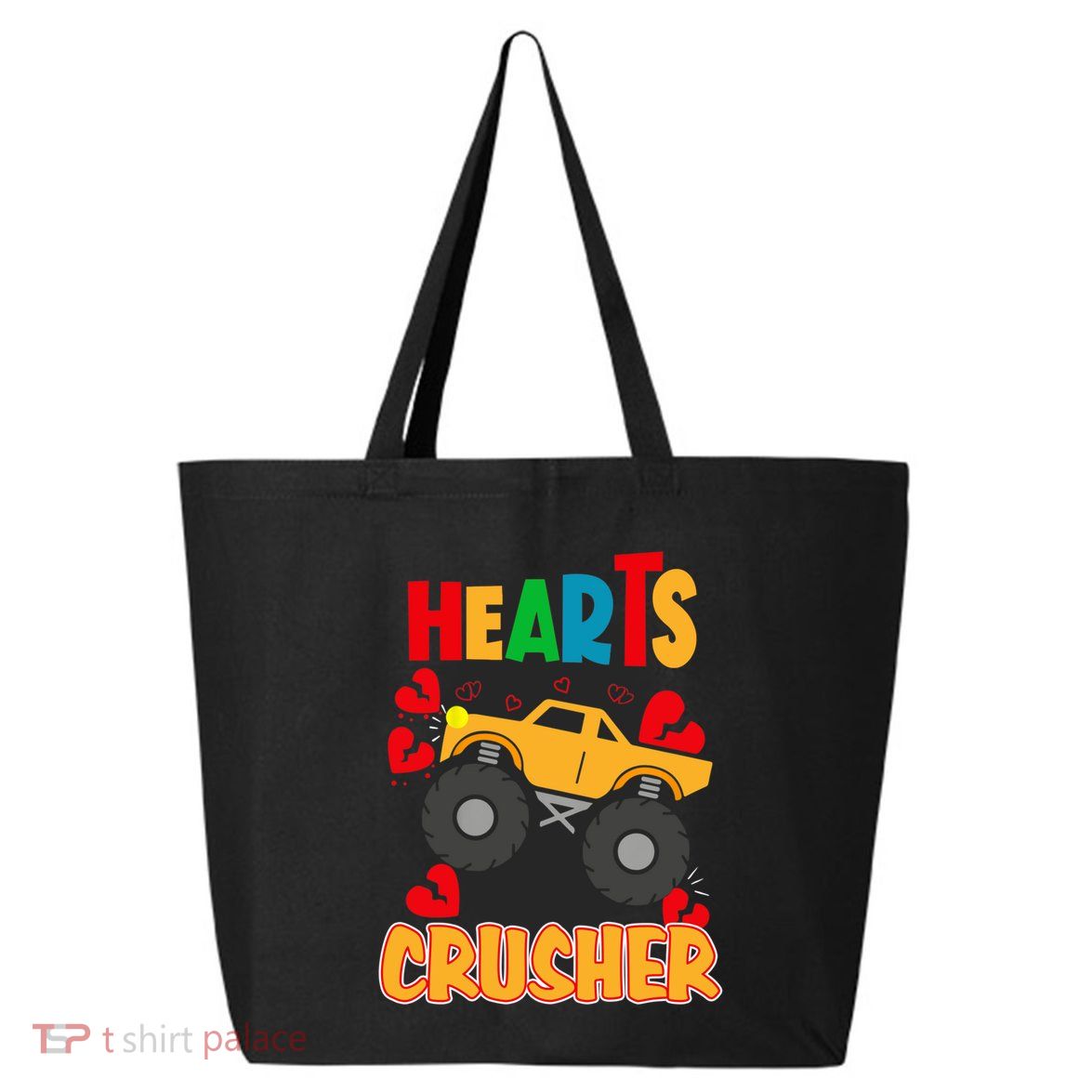 Hearts Crusher Funny Valentine's Day Outfit For To Gift 25L Jumbo Tote