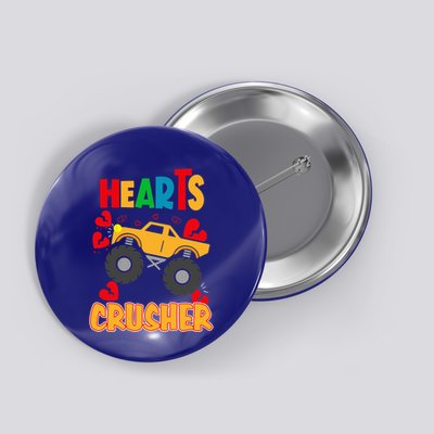 Hearts Crusher Funny Valentine's Day Outfit For To Gift Button