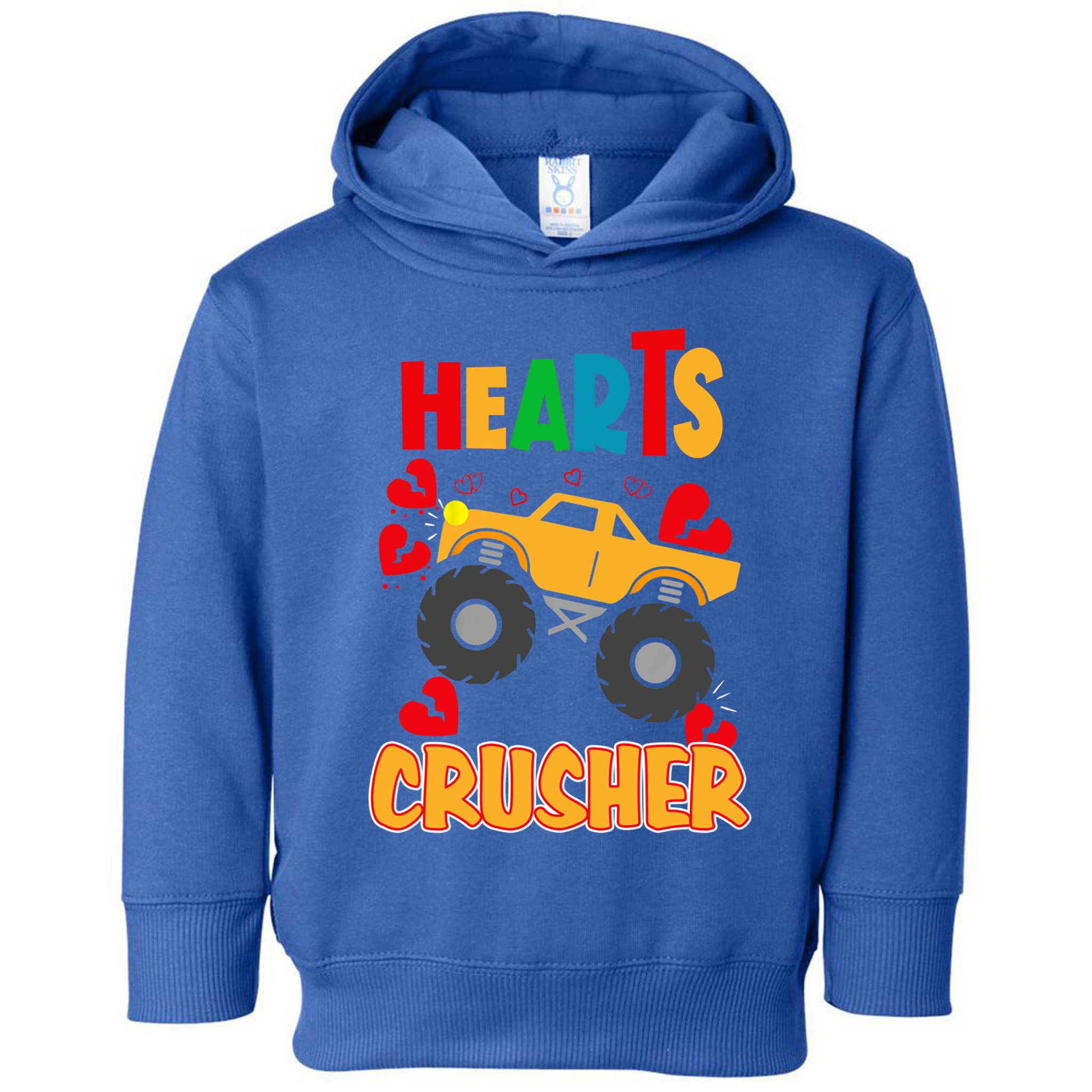 Hearts Crusher Funny Valentine's Day Outfit For To Gift Toddler Hoodie