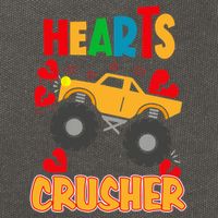 Hearts Crusher Funny Valentine's Day Outfit For To Gift Cotton Canvas Backpack