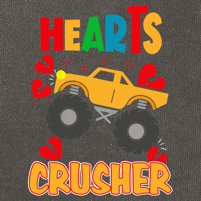 Hearts Crusher Funny Valentine's Day Outfit For To Gift Cotton Canvas Backpack