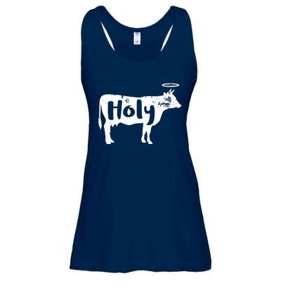 Holy Cow Funny Dairy Farmer Midwest Pride Ladies Essential Flowy Tank