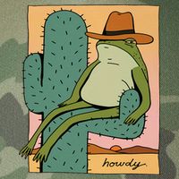 Howdy Cactus Frog Hat Meme Cute Legacy Tie Dye Trucker Hat