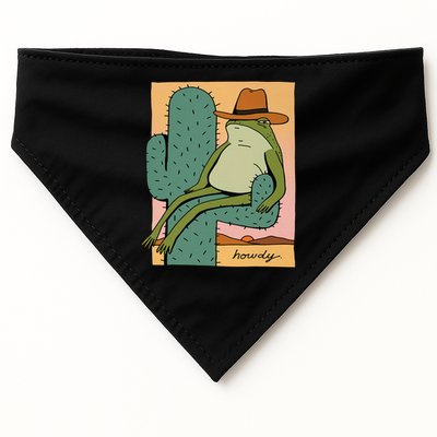 Howdy Cactus Frog Hat Meme Cute USA-Made Doggie Bandana