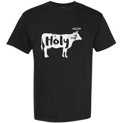 Holy Cow Funny Dairy Farmer Midwest Pride Garment-Dyed Heavyweight T-Shirt