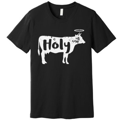 Holy Cow Funny Dairy Farmer Midwest Pride Premium T-Shirt