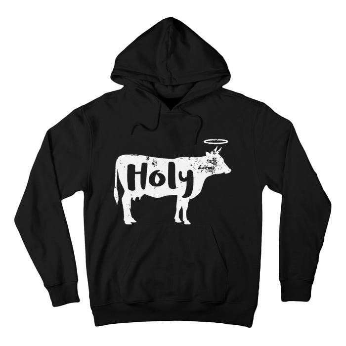 Holy Cow Funny Dairy Farmer Midwest Pride Tall Hoodie