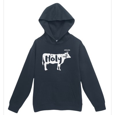 Holy Cow Funny Dairy Farmer Midwest Pride Urban Pullover Hoodie