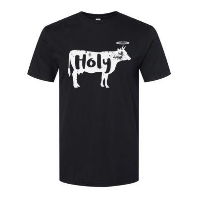 Holy Cow Funny Dairy Farmer Midwest Pride Softstyle® CVC T-Shirt