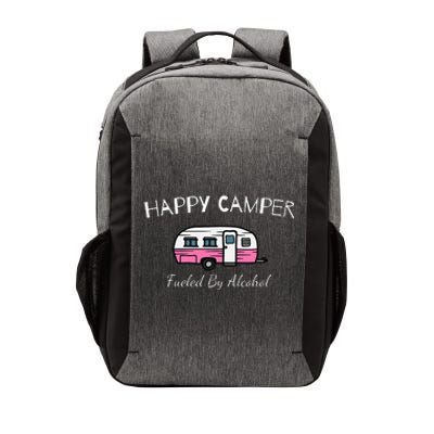 Happy Camper Fueled By Alcohol Funny Camping Drinking Party Vector Backpack