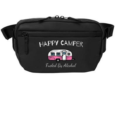 Happy Camper Fueled By Alcohol Funny Camping Drinking Party Crossbody Pack