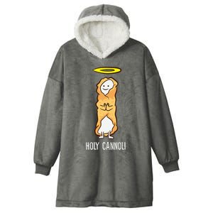 Holy Cannoli Funny Cannoli Hooded Wearable Blanket