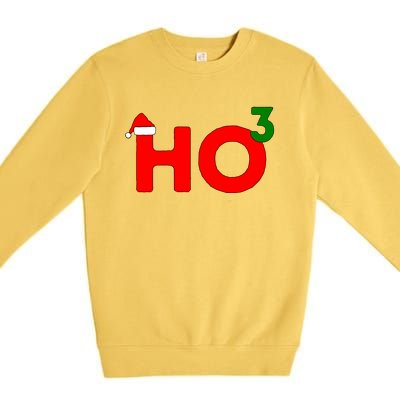 Ho Cubed Funny Christmas Cool Gift Premium Crewneck Sweatshirt