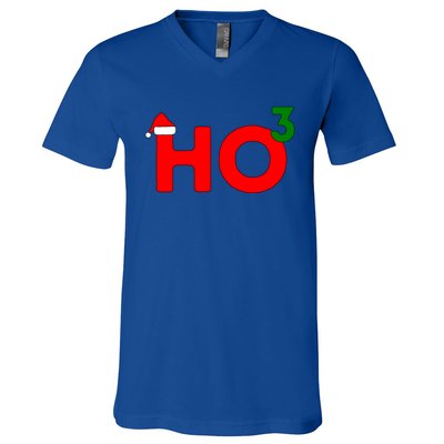 Ho Cubed Funny Christmas Cool Gift V-Neck T-Shirt