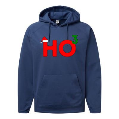 Ho Cubed Funny Christmas Cool Gift Performance Fleece Hoodie