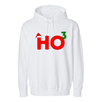 Ho Cubed Funny Christmas Cool Gift Garment-Dyed Fleece Hoodie