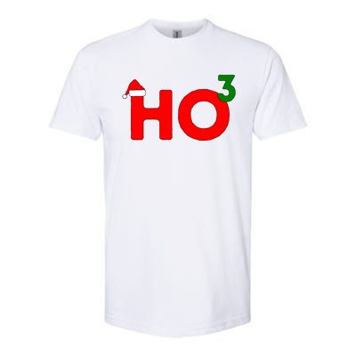 Ho Cubed Funny Christmas Cool Gift Softstyle CVC T-Shirt