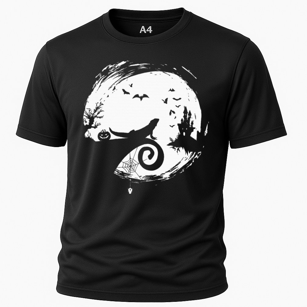 Halloween Costume for Bearded Dragon Spooky Moon Silhouette Performance Shirt