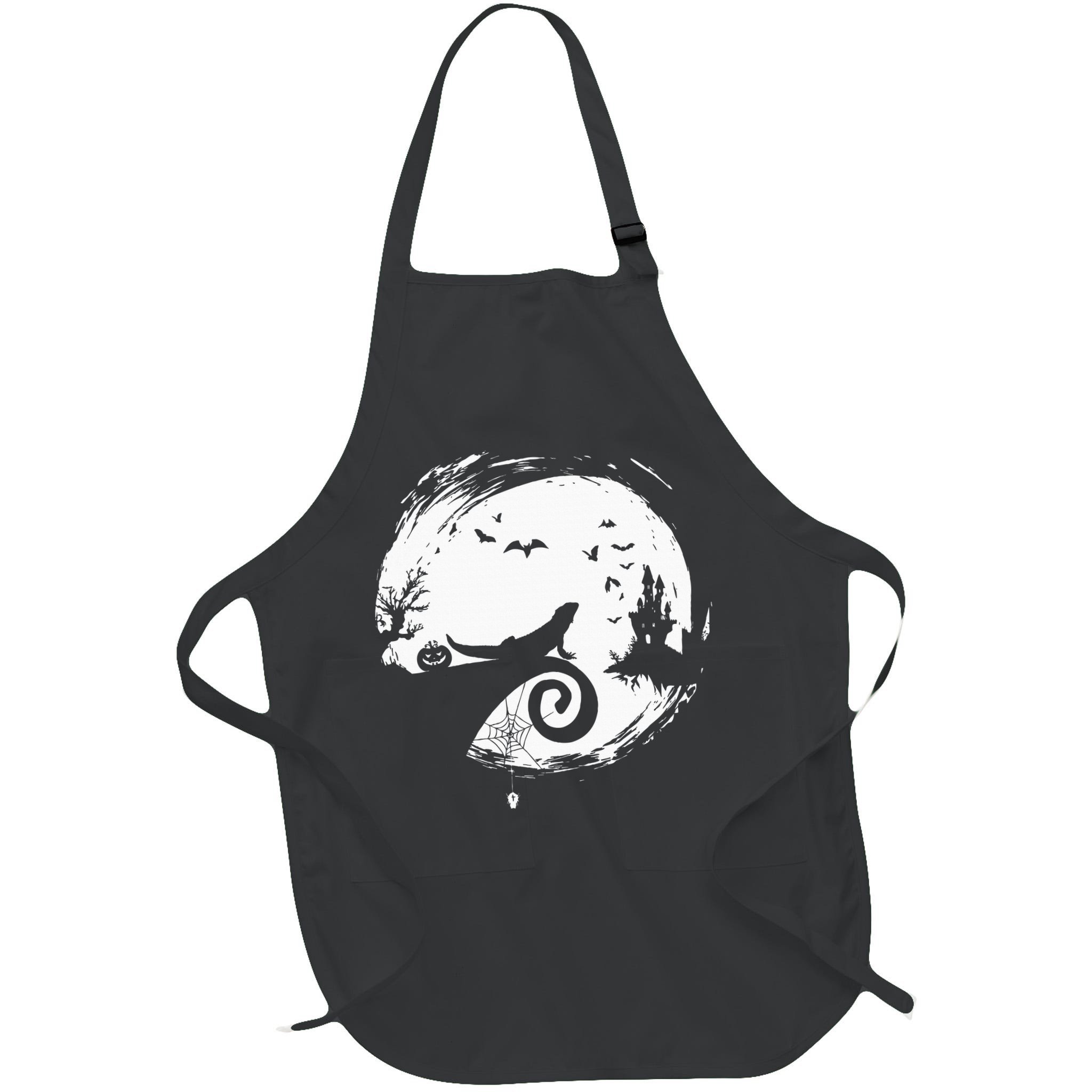 Halloween Costume for Bearded Dragon Spooky Moon Silhouette Apron