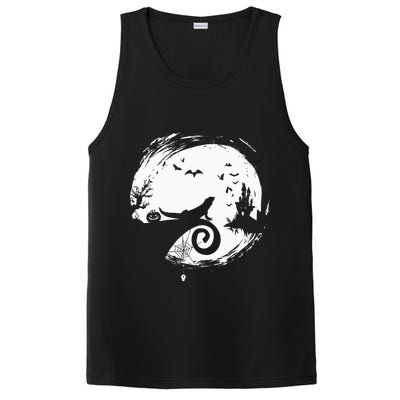 Halloween Costume for Bearded Dragon Spooky Moon Silhouette PosiCharge Competitor Tank