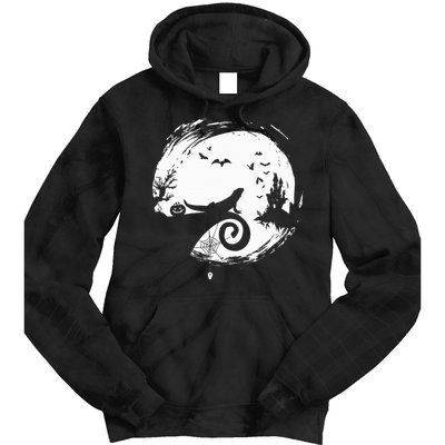 Halloween Costume for Bearded Dragon Spooky Moon Silhouette Tie Dye Hoodie