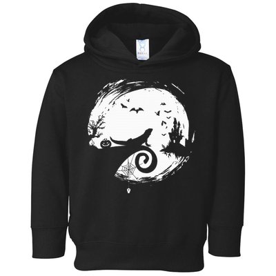 Halloween Costume for Bearded Dragon Spooky Moon Silhouette Toddler Hoodie