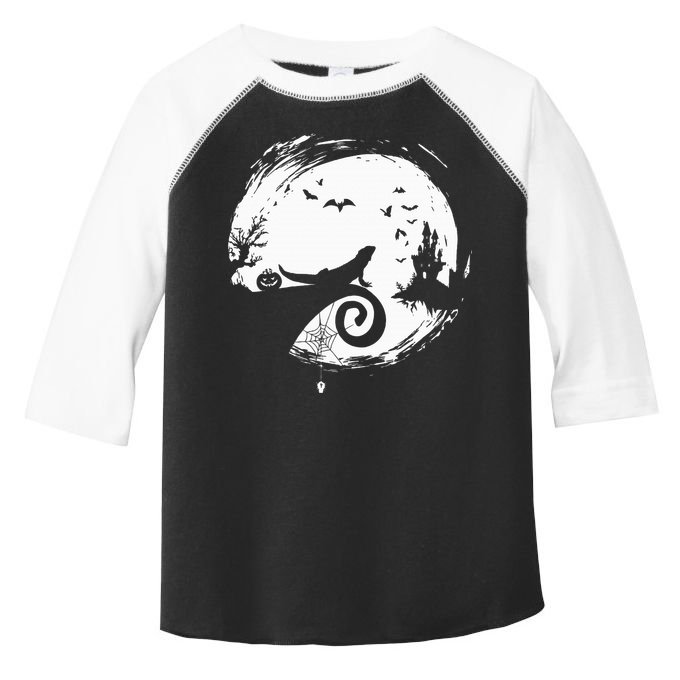 Halloween Costume for Bearded Dragon Spooky Moon Silhouette Toddler Fine Jersey T-Shirt