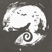 Halloween Costume for Bearded Dragon Spooky Moon Silhouette Cotton Canvas Backpack