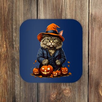 Halloween Cats Funny Cat Halloween Coaster