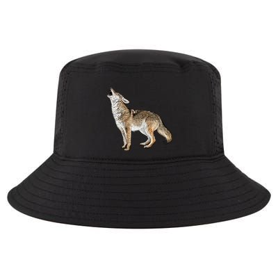 Howling Coyote Funny Coyote Hunting Cool Comfort Performance Bucket Hat
