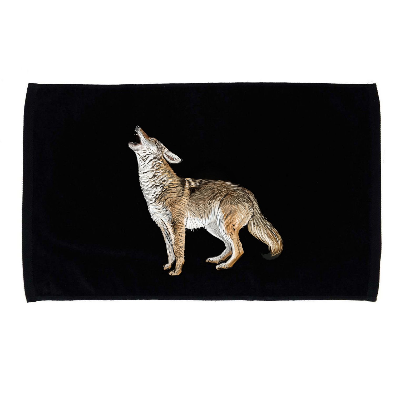 Howling Coyote Funny Coyote Hunting Microfiber Hand Towel