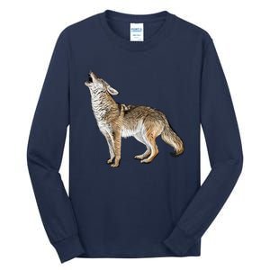 Howling Coyote Funny Coyote Hunting Tall Long Sleeve T-Shirt