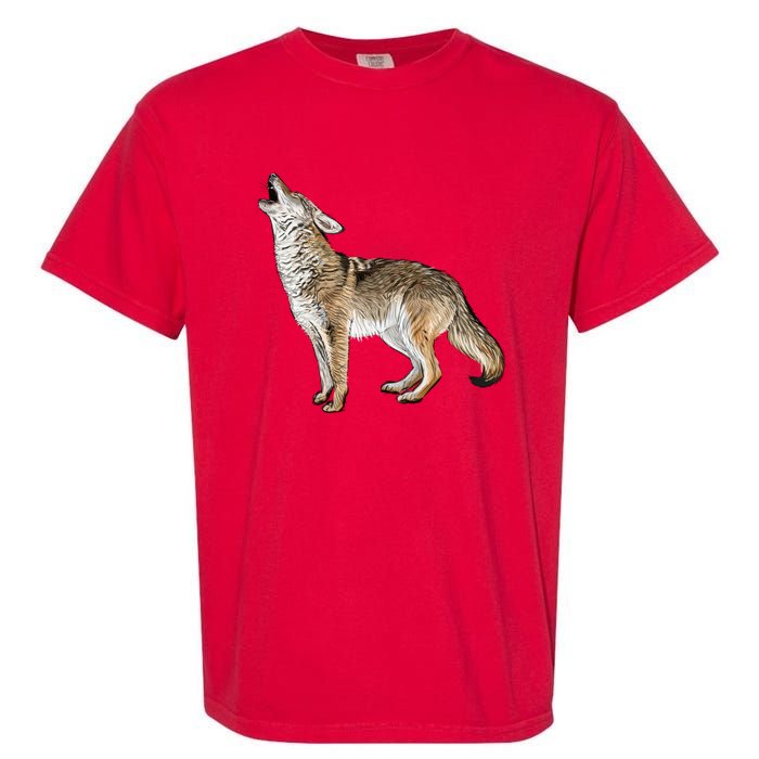 Howling Coyote Funny Coyote Hunting Garment-Dyed Heavyweight T-Shirt