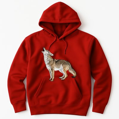Howling Coyote Funny Coyote Hunting Hoodie