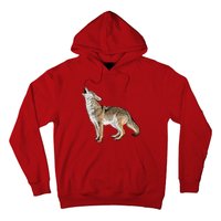 Howling Coyote Funny Coyote Hunting Hoodie