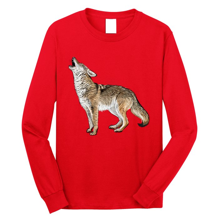 Howling Coyote Funny Coyote Hunting Long Sleeve Shirt