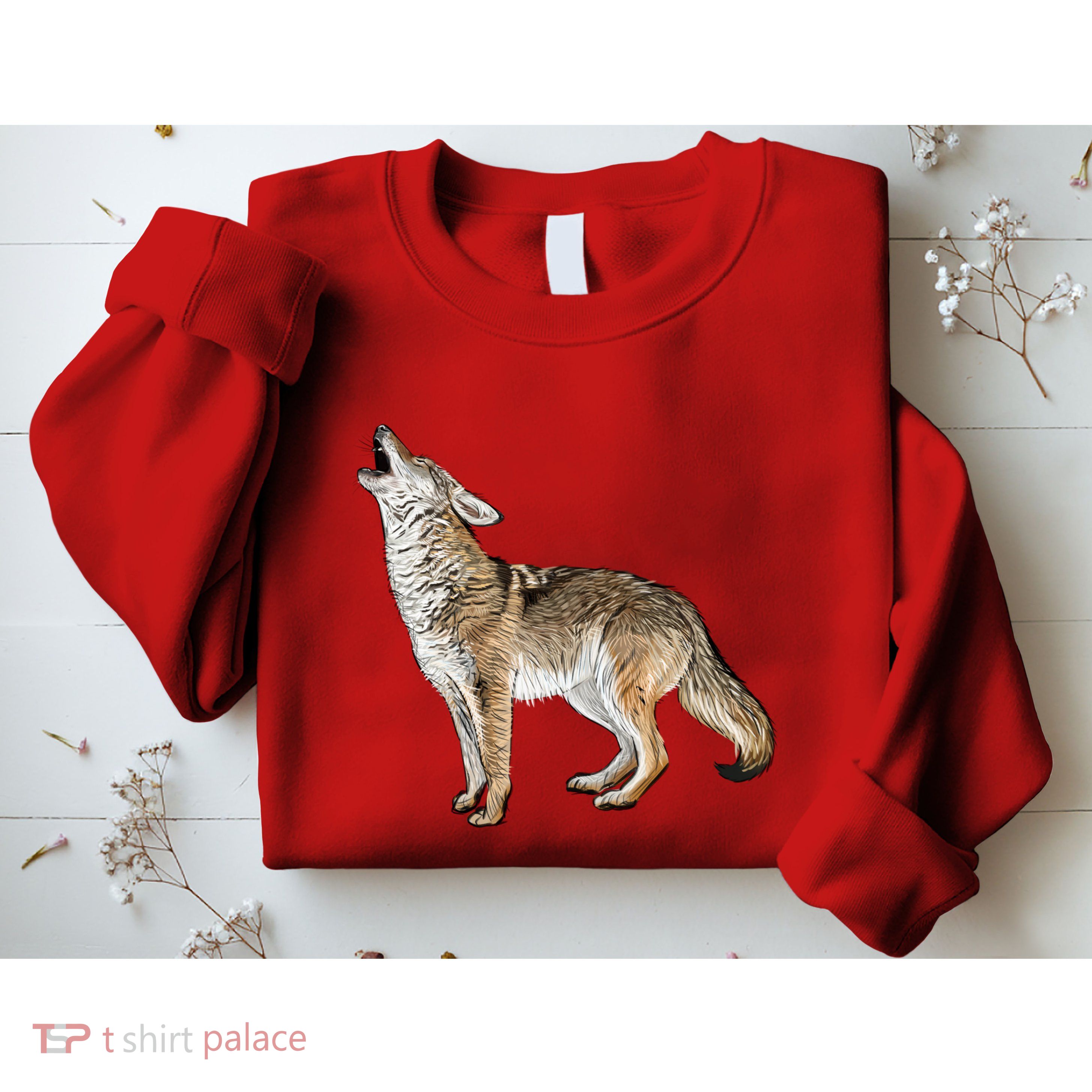 Howling Coyote Funny Coyote Hunting Sweatshirt