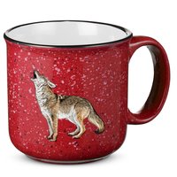 Howling Coyote Funny Coyote Hunting 15oz Campfire Ceramic Mug