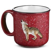 Howling Coyote Funny Coyote Hunting 15oz Campfire Ceramic Mug