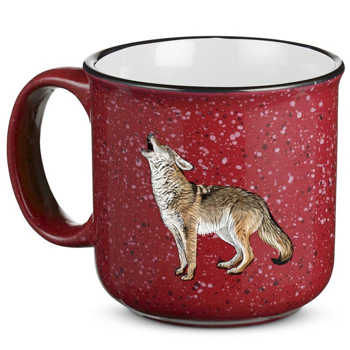 Howling Coyote Funny Coyote Hunting 15oz Campfire Ceramic Mug