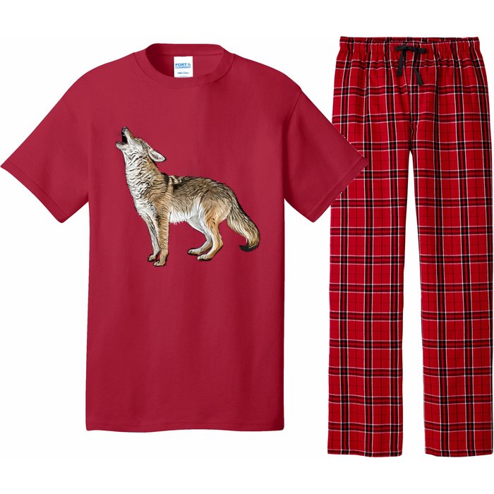 Howling Coyote Funny Coyote Hunting Pajama Set