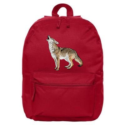 Howling Coyote Funny Coyote Hunting 16 in Basic Backpack