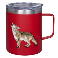 Howling Coyote Funny Coyote Hunting 12oz Stainless Steel Coffee Mug