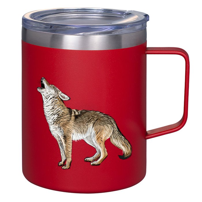 Howling Coyote Funny Coyote Hunting 12oz Stainless Steel Coffee Mug