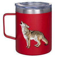 Howling Coyote Funny Coyote Hunting 12oz Stainless Steel Coffee Mug