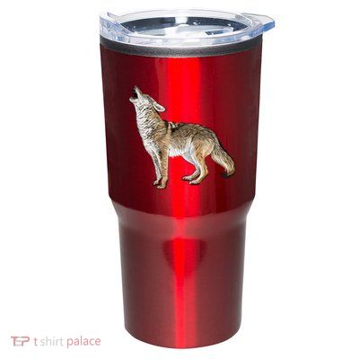 Howling Coyote Funny Coyote Hunting Tumbler